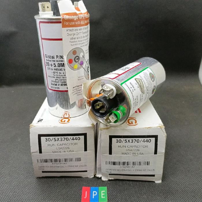 AMRAD RA2000/37-44(306+505) 30+5.0 MFD 370/440VAC AC RUN CAPACITOR - Gambar 4