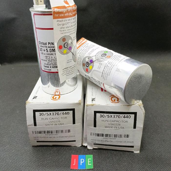 AMRAD RA2000/37-44(306+505) 30+5.0 MFD 370/440VAC AC RUN CAPACITOR - Gambar 3