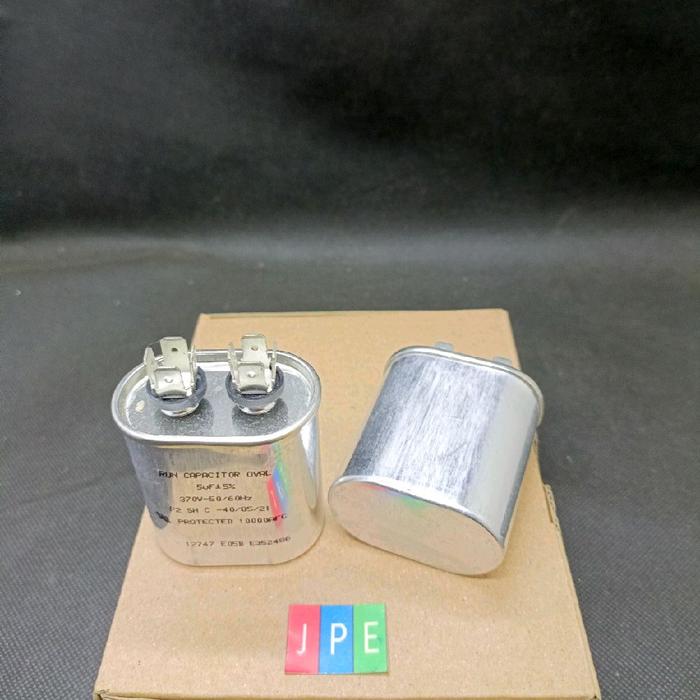 Run Capacitor Oval 5uF 370VAC - Gambar 3